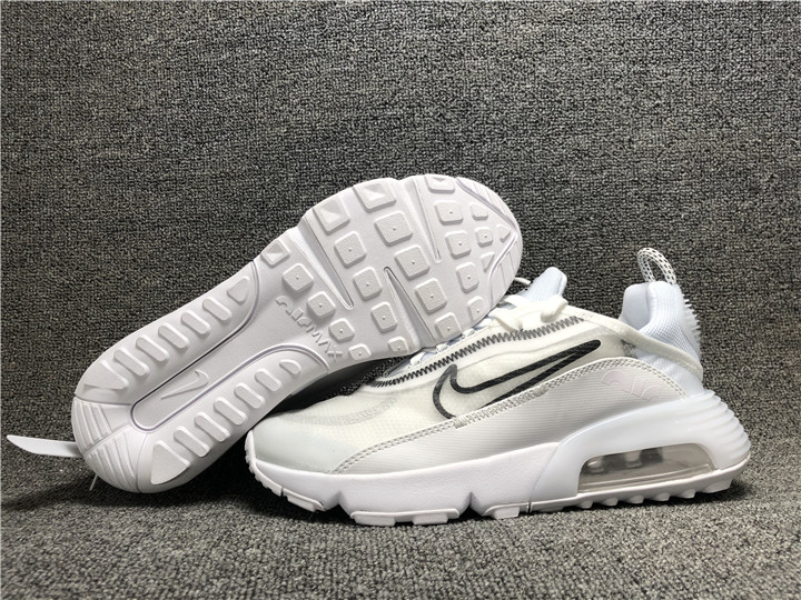 Women Nike Air Max 2090 White Black Shoes - Click Image to Close